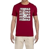 Red Arizona Larry Fitzgerald Text Pic T-Shirt Adult Small