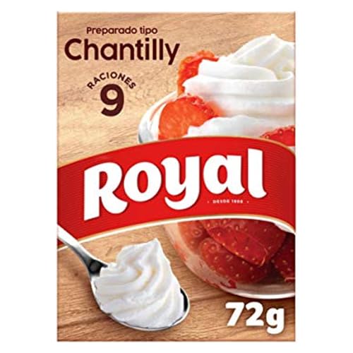 Royal Crema Chantilly, Preparado en Polvo - 9 Raciones, 72 g