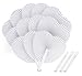Produktbild ABSOFINE 24 STK. Fächer Hochzeit Papierfächer Herzförmiges Weiß Papierfächer Faltbar Taschenfächer für Hochzeit Bevorzugung Party Beutel Füller