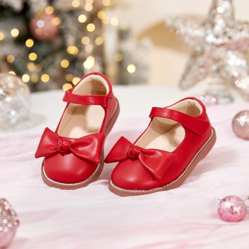 Image of Flaryzone Toddler Little Girl Mary Jane School Uniform Oxfords Flat Dress Shoes