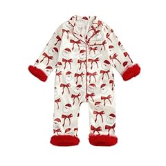 Santa Claus Bow Print White