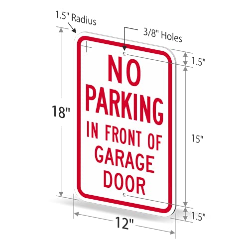Panneau Stationnement Interdit Devant Garage Signalisation Extérieure 45x30 - 6