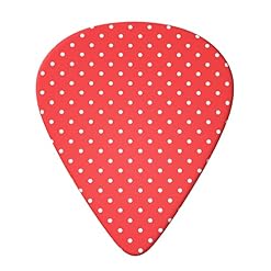 Ensemble de 6 médiators de guitare à pois rouges et blancs pour guitare acoustique, guitare électrique, basse, ukulélé… - Les Beatles, Paul McCartney, John Lennon, RIngo Starr, George Harrison Ensemble de 6 médiators de guitare à pois rouges et blancs pour guitare acoustique, guitare électrique, basse, ukulélé… – Image 2