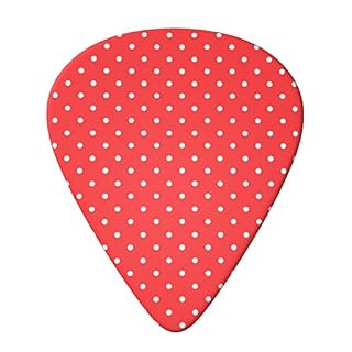 Ensemble de 6 médiators de guitare à pois rouges et blancs pour guitare acoustique, guitare électrique, basse, ukulélé… - Les Beatles, Paul McCartney, John Lennon, RIngo Starr, George Harrison Ensemble de 6 médiators de guitare à pois rouges et blancs pour guitare acoustique, guitare électrique, basse, ukulélé… – Image 2