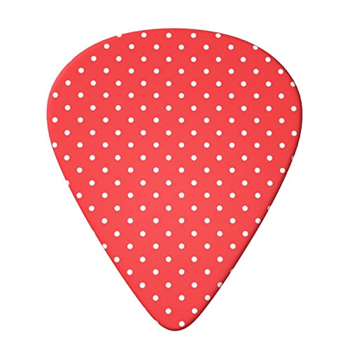 Ensemble de 6 médiators de guitare à pois rouges et blancs pour guitare acoustique, guitare électrique, basse, ukulélé… - Les Beatles, Paul McCartney, John Lennon, RIngo Starr, George Harrison Ensemble de 6 médiators de guitare à pois rouges et blancs pour guitare acoustique, guitare électrique, basse, ukulélé… – Image 3