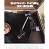 OTIC All-in-One Vinyl Record Player with Speakers, 3-Speed Turntable, Bluetooth Wireless Playback AM/FM Radio Aux-in, Auto-Stop Retro Wooden Design Home Audio&Gift for Music Lovers