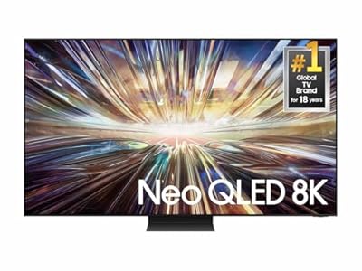 SAMSUNG 65-Inch Class QLED 8K QN800D Series Mini LED, Neo Quantum HDR Smart TV w/Dolby Atmos, Object Tracking Sound+, AI Motion Enhancer, Real Depth Enhancer Pro, Alexa Built-in (QN65QN800D, 2024)