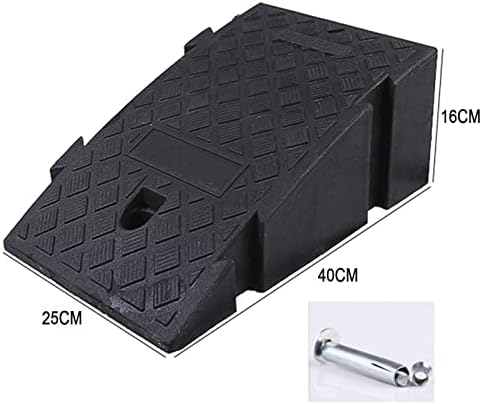 Portable Curb Ramps - Non-Slip Lightweight Plastic Threshold Ramp Kit for Loading Aid, Ideal for Wheelchair, Motorcycle, Bicycle, and Caravan Trailers