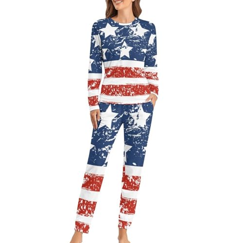 Ensemble pyjama femme vêtement de nuit manches longues et pantalon homewear