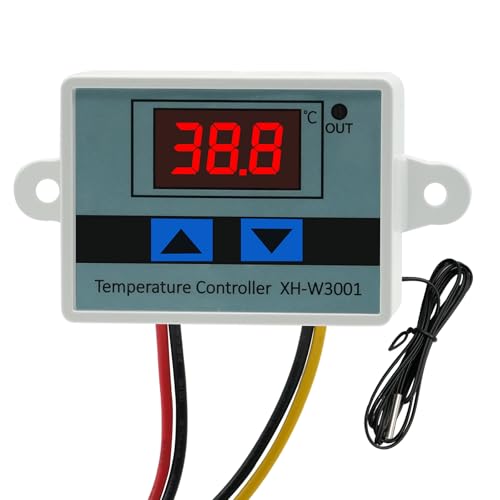 Régulateur de température numérique LCD XH-W3001, DC 12 V 120 W, interrupteur thermostatique avec sonde étanche, thermostat microordinateur