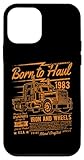 Installation facile Born to Haul Semi-Truck Semi-remorque Driver Design Coque pour iPhone 12 mini
