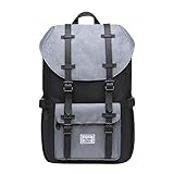 KAUKKO Laptop Outdoor Backpack, Traveling Rucksack Fits 15.6 Inch Laptop(5-7-Black Grey)