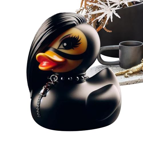 Qumiuu Estatua de Pato para Interiores, decoración del hogar, Estatua de Pato gótico, estatuas de Resina, decoración de Escritorio, Figuras coleccionables, Pato satán, de Mesa, decoración del