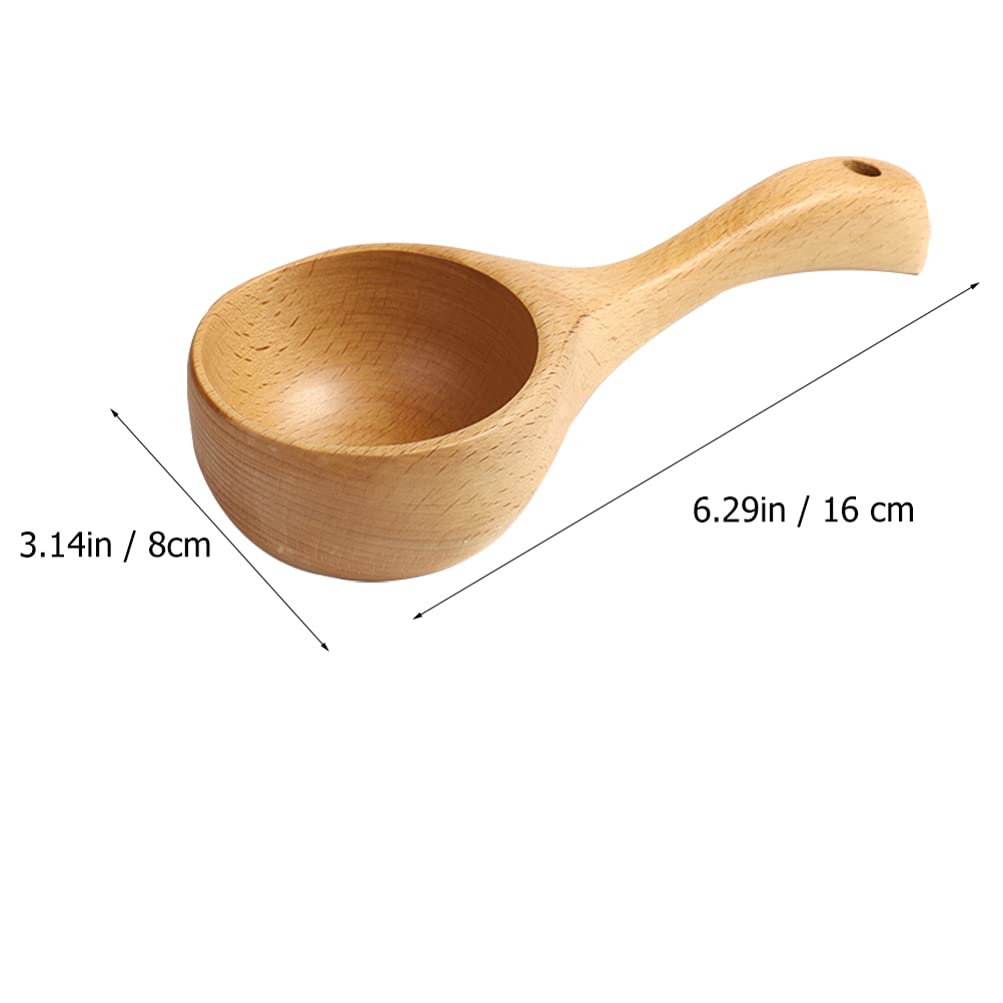 1pc Wooden Spoon Solid Wood Beech Japan