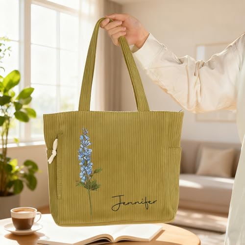 Bolso tote grande personalizado con cremallera para mujer miniatura 4