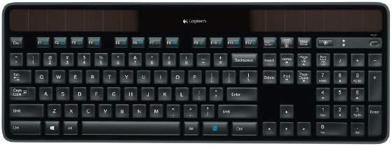 Logitech K750 Solar Klawiatura Bezprzewodowa dla systemu Windows, QWERTZ układ niemiecki - Czarny