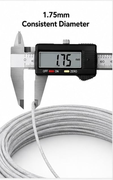 Image of PLA 3D Printer Filament 1.75mm, 1kg Spool (2.2 lbs) - UV /Heat /Weather Resistant, Strong Layer Bonding, Smooth Printing, Low Odor, Outdoor Functional Prototypes, FDM Compatible (Silver Gray, 1 kg)