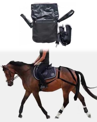 ZIMGOD Portable Equine Manure Bag Catcher, Equestrian Show Horse Manure Collector Bags, Wedding Parade Equine Poop Storage Containers, Easy to Clean(Small)