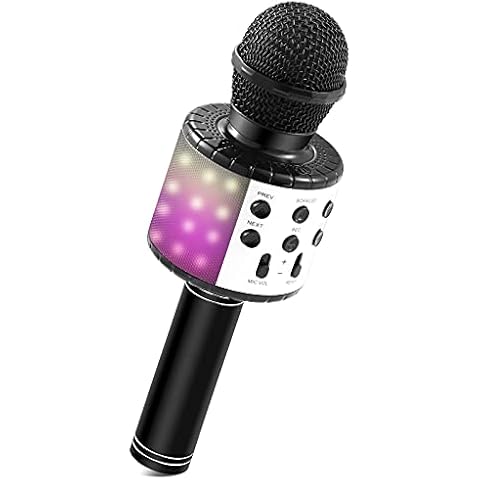 Fede Kids Microphone, Karaoke Wireless Microphones Bluetooth Handheld Karaoke Machine for Kids, Best Gifts Toys for 3 4 5 6 7 8 9 10 11 12 year old Girls and Boys Cover