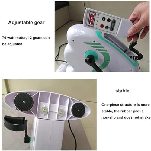 Bicicleta de pedales eléctrica ajustable portátil para ejercicio miniatura 6