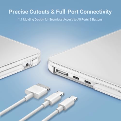 Image of MOSISO Compatible with MacBook Air 13 inch Case M5 2026 M4 2025 M3 M2 2024-2022 A3449 A3240 A3113 A2681,Hard Shell&Keyboard Cover&Screen Film&Pouch for MacBook Air 13.6 inch Case, Frost