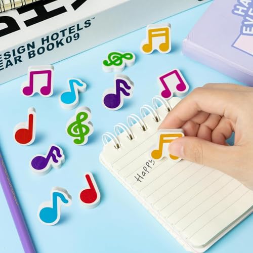 Mini gommes en caoutchouc musique lot vrac pour cadeau anniversaire enfant et école