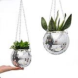 boule verre suspendu plante Design élégant et moderne : Conçue avec un savoir-faire exceptionnel, notre jardinière boule disco est à la fois fonctionnelle et rehaussera votre décoration intérieure. Son design élégant et moderne s'intègre parfaitement à tous les styles d'intérieur, apportant une touche d'élégance moderne à chaque pièce.