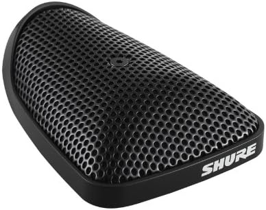 Shure CVB-B/O Boundary Condenser Microphone, 12 feet Cable, Omnidirectional (Black)