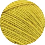 sockenwolle grün gelb  Lana Grossa MEILENWEIT 100g Uni 1370 - Senfgelb