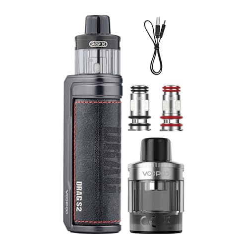 Voopoo Drag S2 Vape Kit [Classic] - Available in 16 colours - 2A Fast Charge 2500mAh Battery 60W Output 0.96 TFT Anti-Leak - Compatible with Voopoo Pnp X Pods - No Nicotine