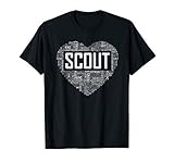 Proud Scout Heart Scouting Leader Gift T-Shirt