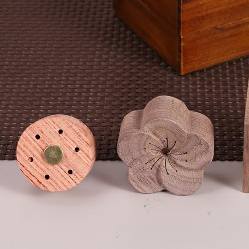 Difusor aromático eléctrico de madera color marrón miniatura 3