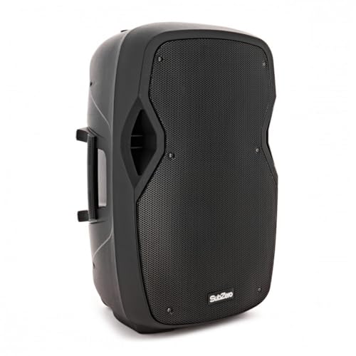 SUBZERO Portable 15 Inch Passive PA Speaker, Black