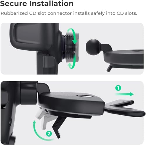 iOttie Easy One Touch Signature CD Slot Car Mount for Smartphone iPhone photo 4