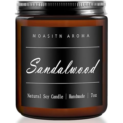 MOASITN Sandalwood Scented Candle Cover