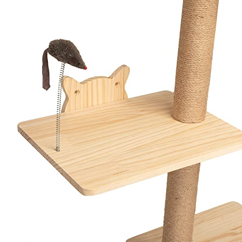 Rascador de Pared para Gatos Torre de 69 Pulgadas miniatura 6