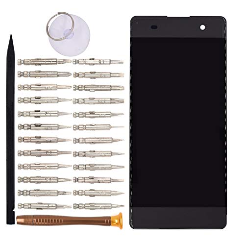 Image of LCD Screen Display with Digitizer Touch Panel Without Bezel Frame Compatible with Sony Xperia XA F3111 F3113 F3115(Black)