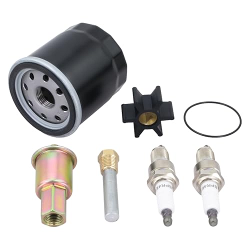 Maintenance Service Kit & Spark Plugs Compatible with Kohler Marine Gasoline Generator Models 4EF 5E 6EF 7.3E (Does not fit Diesel Generators) Replaces# 359978 BPR4ES 359771