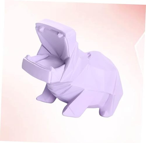 Miniatura 9 de Toyvian Hipopótamo Banco de Dinero Decorar Artesanías Adornos Caja de Dinero Aldult Niño Animal Forma Hucha