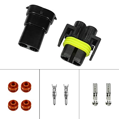 HUIQIAODS H8 H9 H11 880 881 Männliche weibliche Glühbirne Anschlussstecker der Klemmen HID Xenon Light Sockel (Buchsen Drahtverbinder)