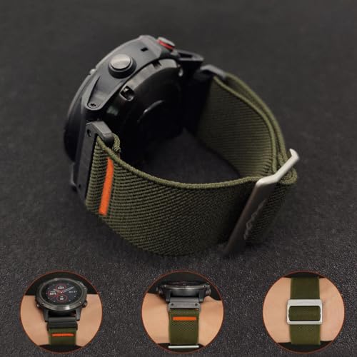 Correa elástica de nylon 26mm para reloj Garmin miniatura 5