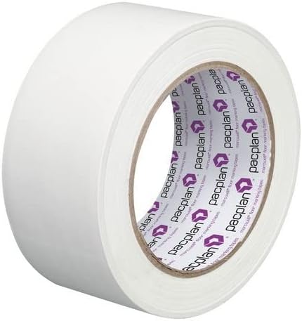 50mm x 33m White Heavy Duty High Visibility Floor Hazard Lane Marking Tape Qty 1 Roll