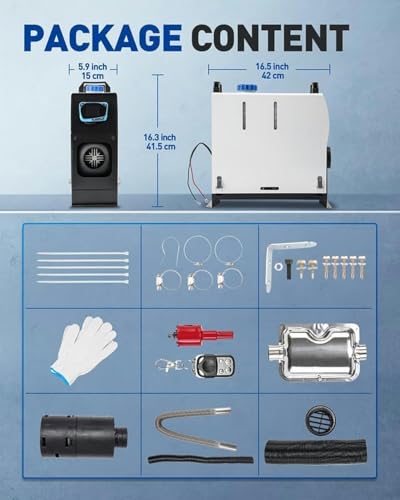 Chauffage de stationnement diesel 12V 8KW pour rester au chaud en camion en hiver