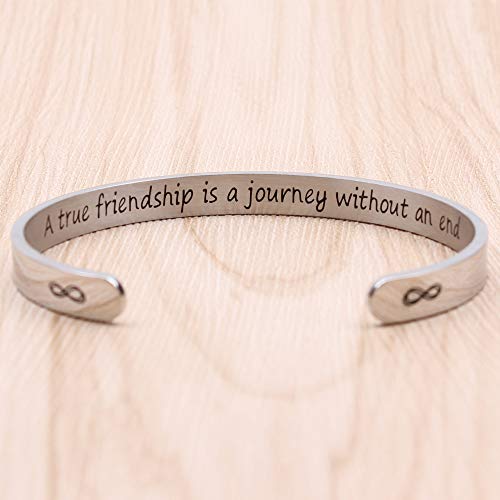 Btysun Bracelets for Women Mothers Day Bracelet Gifts from Daughter Inspirational Gifts for Women Graduation Gifts for Her Motivational Birthday Cuff Bangle Friendship Personalized Mantra Jewelry…