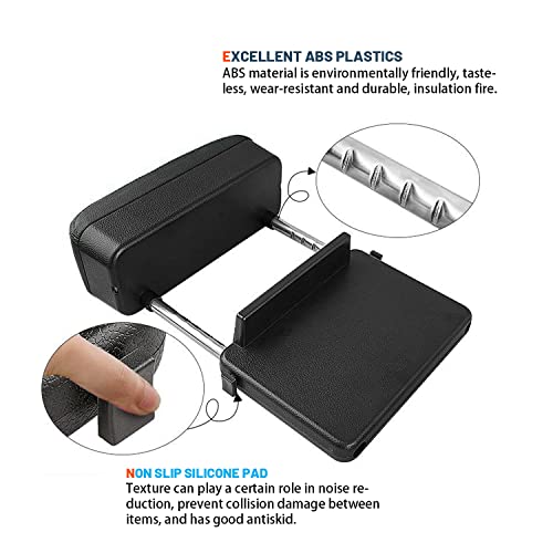 Universal Armrest For Car -Adjustable Height Comfort Armrest Extender Support Elbow Center Console Armrest Organizer Car Interior Accessories Compatible With Most Vehicle, Suv, Truck Most Car Models #TOP4