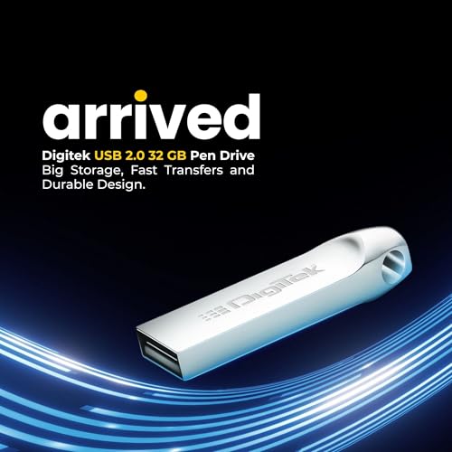 Image of Digitek (Dud 32GB 2.0V) 32GB USB 2.0 U Disk Flash Drive, High Speed Read & Write Pen Drive, Magnetic, X-Ray & Temperature Resistant, Compatible with Windows & Mac OS