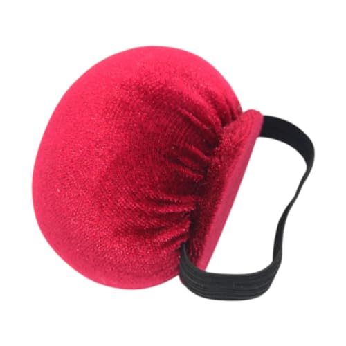 Tachiuwa Wrist Pin Cushion Pincushion DIY Crafts Portable Pin Holder Round Pin Cushion for Sewing Quilting Needlework Cross Stitch, Dark Red