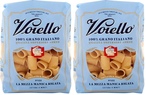 Voiello Half Sleeve Striped Pasta 500 G 500 g (Paquete de 2)