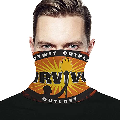 Wehoiweh Tv Television Show neck warm headgear scarf outdoor sports turban balaclava unisex, White, One Size