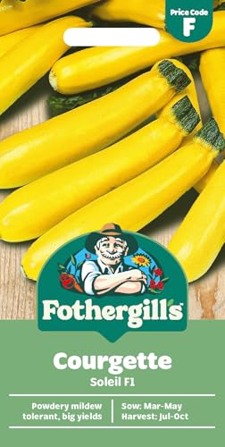 Fothergills Courgette Soleil F1 Vegetable Seeds 10 Seeds Sow: Mar-May Yellow